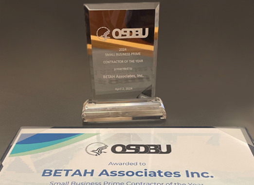 BETAH Associates Named Small Business Prime Contractor of the Year 